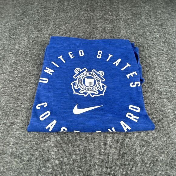 Nike Sweatshirt Women’s XL “US Coast Guard” Wide Neck Cropped Athletic Dri-fit - Picture 10 of 10